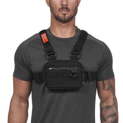 New Chest Rig Hip-Hop Men Bag Casual Function Outdoor Style Chest Bag Small Tactical Vest Bags Streetwear Male Waist Bags