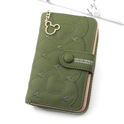 Women Wallet Medium Female Clutch Bag Zipper Coin Money Pocket Ladies Card Holder Purses Designer Womens Short Wallets