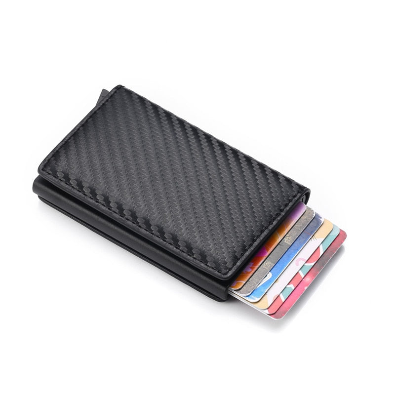 Dropshipping Man Women Smart Wallet Business Card Holder Rfid Wallet Aluminum Metal Credit Business Mini Card Wallet