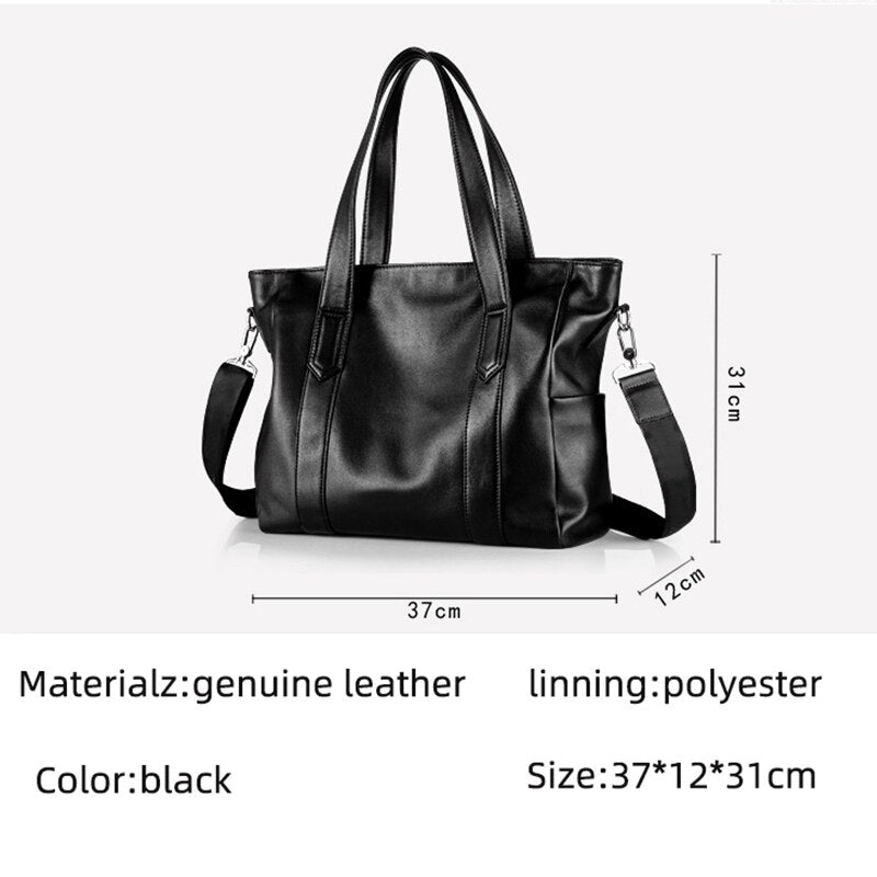 New Genuine Leather Briefcase Men Travel Bags Causual Crossbody Bag Men Bag Laptop Briefcase Bag Male Handbag Fashion Tote