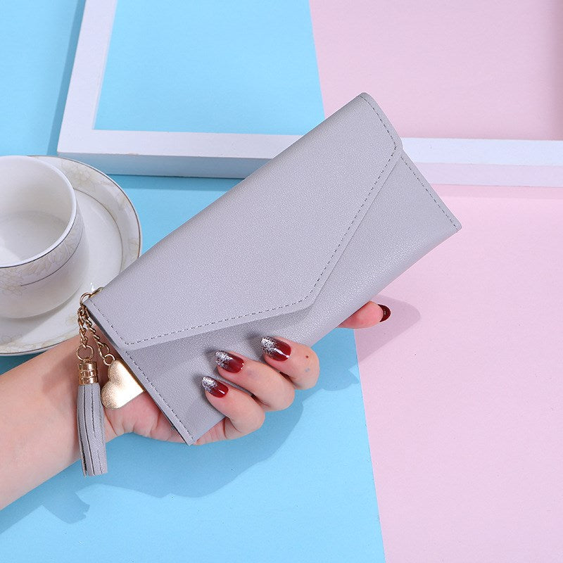 Long Tassel Wallet Women Purses  Fashion Coin Purse Card Holder Wallets Female High Quality Clutch Money Bag PU Leather Wallet