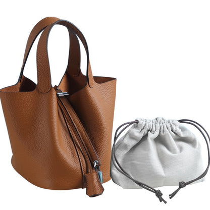 100% Genuine Leather Women Luxury Brand Handbags,Luxury Handbags Women Bags Designer Tote Bag Classical Soft Leather Bucket Bag