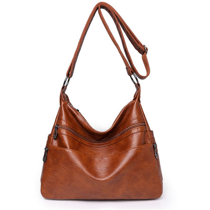 3 Layers Zippers Shoulder Handbag High Quality Big Shoulder Crossbody Bags Luxury Designer Messenger Sac Small Casual Tote Bags