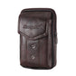 Men Cowhide Leather Fanny Waist Bag Classic Texture Creative Delicate Design Chic Business Solid Mobile Phone Belt Bum Pouch