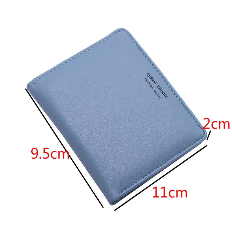 New Ladies Wallet Short Student Fashion Coin Purse Soft Leather Thin Wallet Women Long Pu Monederos Para Mujer Carteira