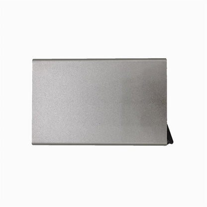 Anti-theft ID Credit Card Holder Porte Carte Thin Aluminium Metal Wallets Pocket Case Bank Women Men Credit Card Box