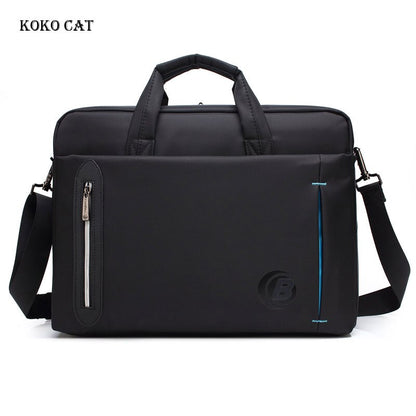 Nylon Waterproof Material Men Notebook 15.6 17.3inch Handbag Laptop Bag for Male Business Briefcase Computer Messenger Bag