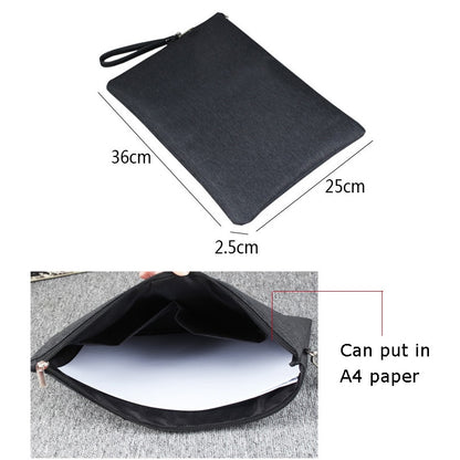 Fashion Waterproof Oxford Clutch Bag A4 File Hand Band Bag Men Envelope Bag Clutch Evening Bag Female Clutches Casual Handbag