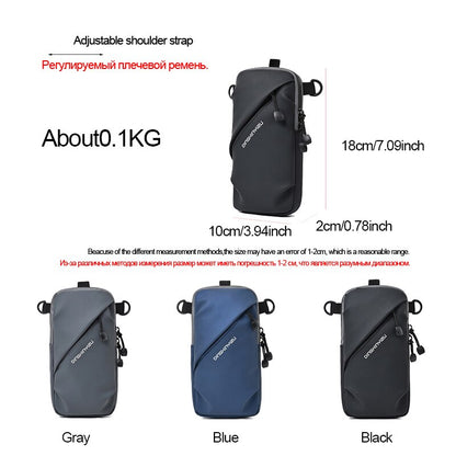 Casual Male Arm Bag New Polyester Waterproof Shoulder Bags for Men Outdoor Running Cell Crossbody Phone Pack Sac De Luxe