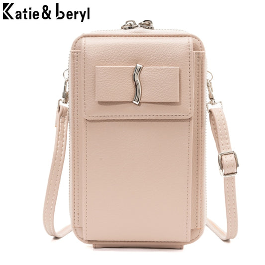 New Fashion Long Wallet Crossbody Bags For Women PU Leather Clutch Phone Messenger Bag Ladies Purse Multi-function Shoulder Bag