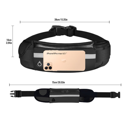 Buylor Sports Waist Pack Women Men Running Belt Waist Bag Waterproof Fanny Pack Wallet Men Pouch Belt Portable Phone Holder Gym