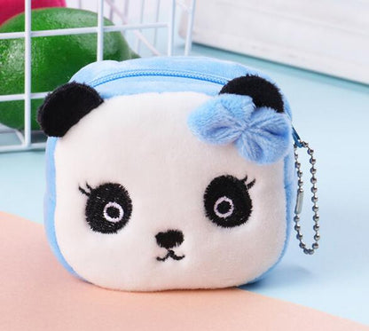 Mini Coin Purse Bag Cute Plush Cute Small Coin Wallet Women Coin Money Earphone Holder Wallet Pouch Pocket Kids Handbag Gift