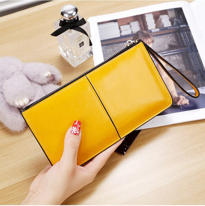 Luxury Women&#39;s Wallet Ladies PU Leather Long Women&#39;s Mobile Phone Bag Card Bag Handbag Fashion Convenient Wallet Women