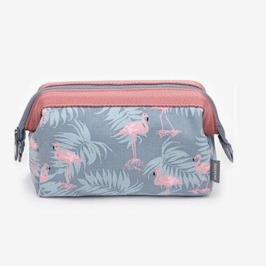 Women Travel Animal Flamingo Make Up Bags Girl Cosmetic Bag Makeup Beauty Wash Organizer Toiletry pouch Storage Kit Bath Case