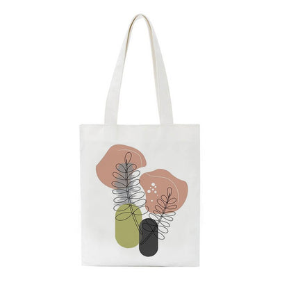 Korea Ulzzang Ins large capacity casual shopper bag fashion school bag Harajuku women shoulder bag art abstract face canvas bags