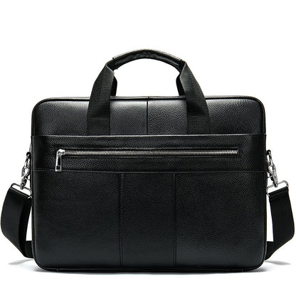 WESTAL Men&#39;s Briefcases Messenger Bag Men&#39;s Genuine Leather 14&#39;&#39; Laptop Bag Man Leather Office Business Bags for Document 8572