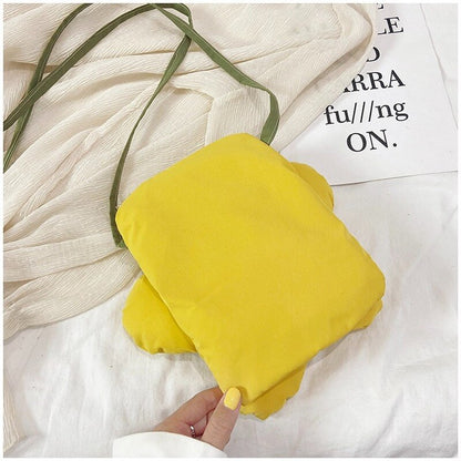 Girls Crossbody Bags Flower Lovely Cute Coin Purses Street Fashion New Style Nylon Shoulder Soft Women Handbags Ulzzang Shopping