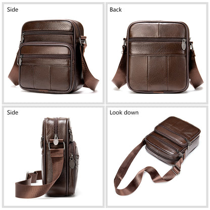 MVA Men&#39;s Bags Genuine Leather Shoulder/Crossbody Bags For Men Messenger Bag Leather Men Handbag Small Casual bandolera hombre