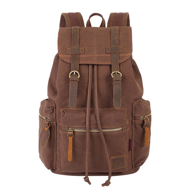 vintage canvas Backpacks Men And Women Bags Travel Students Casual For Hiking Travel Camping Backpack Mochila Masculina