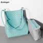 Weave Tote Bucket Bag New High-quality Women&#39;s  Luxury Brand Designer Handbags Travel Shoulder Bag Phone Purses Braided Bag