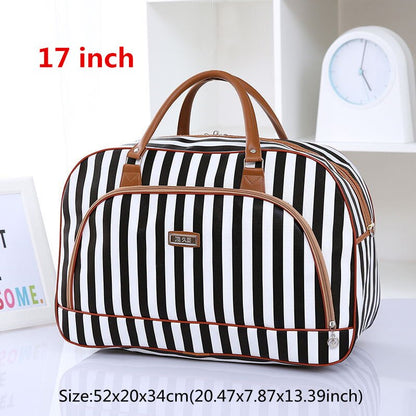 High Capacity Travel Tote Bag Woman Weekend Overnight Short Excursion Clothes Cosmetic Duffle Organizer Luggage Pouch Supplies