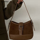 Shoulder Bags Women High Quality Brown Autumn Winter All-match Ladies Luxury Design Zipper Vintage Underarm Korean Ins Handbags