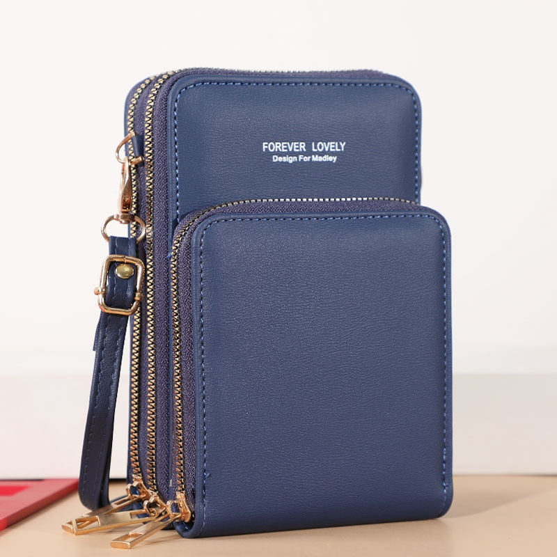 Touchable Cell Phone Shoulder Bags Women Multi-functional Pocket Mini Crossbody Bag Card Purse Ladies Small Female Messenger Bag