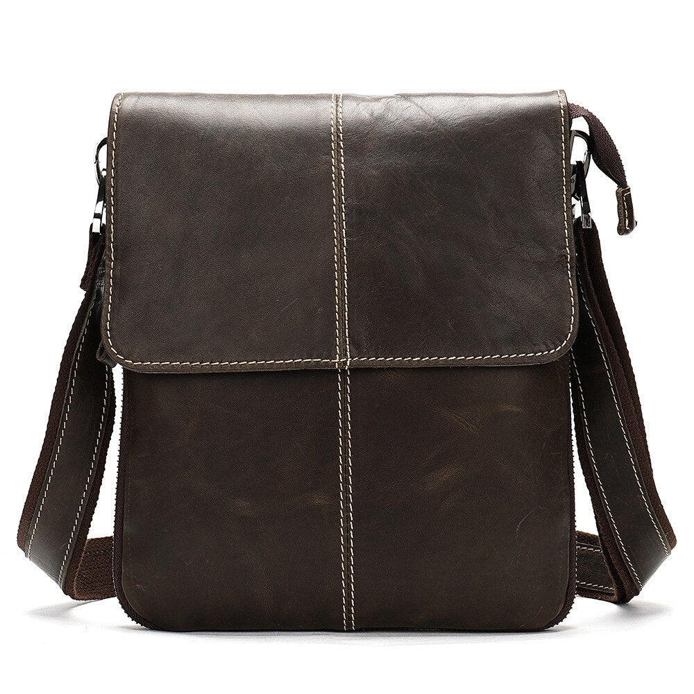 Men&#39;s Shoulder Bag For Men Oil Leather Small Messenger Bag Men&#39;s Genuine Leather Crossbody/males Bags For Men Handbag