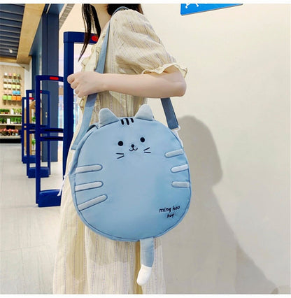 New Female Kawaii Totoro Cat Shoulder Bags Japanese Style Women Girls Cute Casual Students School Book Crossbody Bag Bolso Mujer