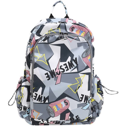 Original Graffiti Big Capacity Women Men&#39;s Backpacks High Middle School Boys College Book Bags 15.6&quot; Computer Travel Out Door