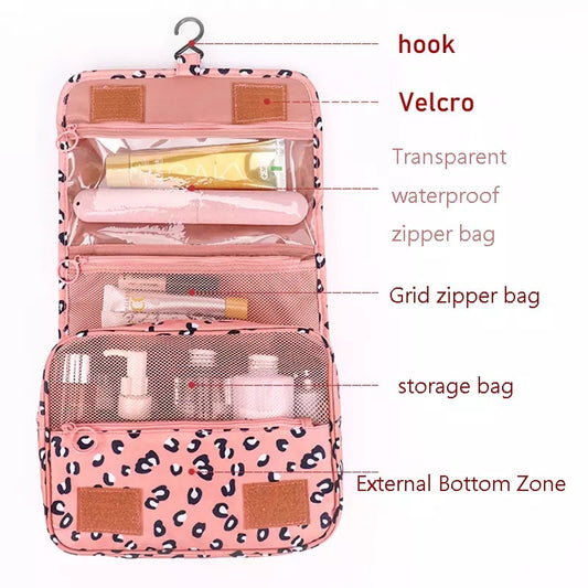 High Capacity Makeup Bags Women Travel Cosmetic Wash Pouch Waterproof Toiletries Storage Bag Ladies Make Up Beauty Bag Neceser