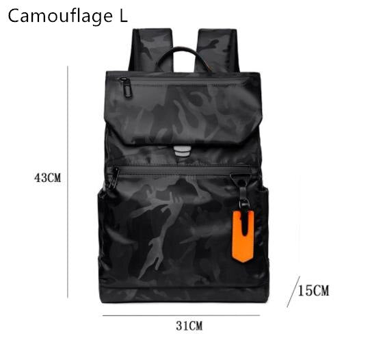 High Quality Waterproof Men's Laptop Backpack Fashion Brand Designer Black Backpack for Business Urban Man Backpack USB Charging