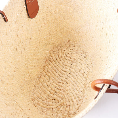 Designer Brand Straw Basket Bags Large Rattan Women Shoulder Bags Big Handle Handmade Handbags Summer Beach Bag Bali Tote Purses