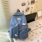 Cute schoolbag female Japanese ins Korean high school students backpack junior high school girls heart large capacity backpack