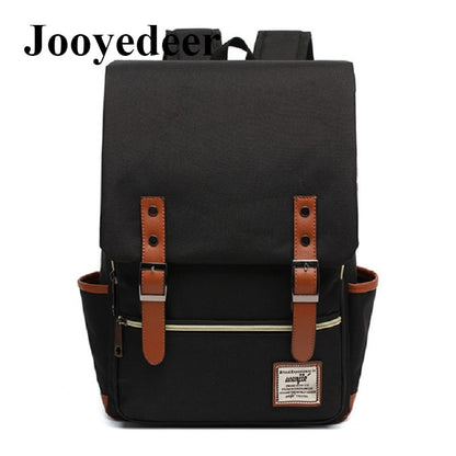 Vintage Unisex Oxford Waterproof Backpacks Large Capacity Women Canvas Travel Bag Youth Students School Books Laptop Backpack