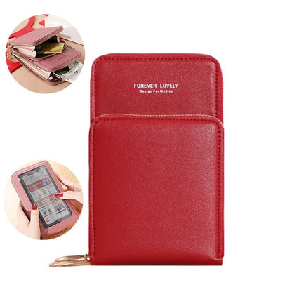 Handbags Women Bag Female Shoulder Bag Messenger Bag Large-capacity Mirror Touch Screen Mobile Phone Bag Wallet Card Case