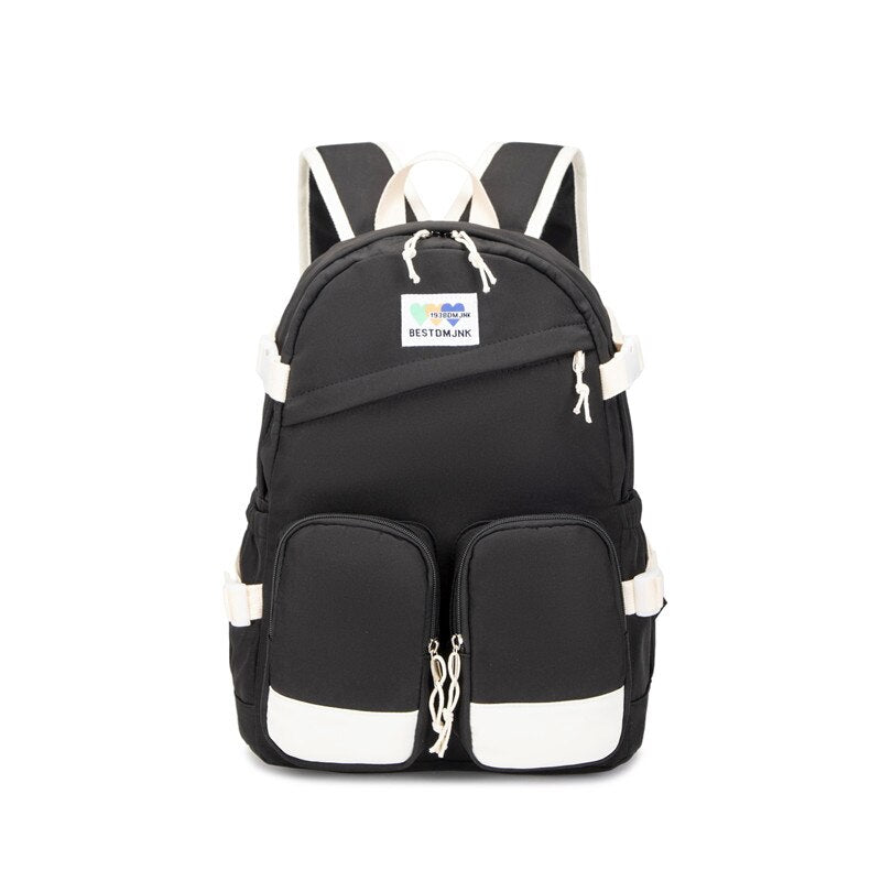 Girl Travel White Kawaii Book Backpack Trendy Women Laptop School Bag Female College Backpack Teenager Fashion Lady Leisure Bags