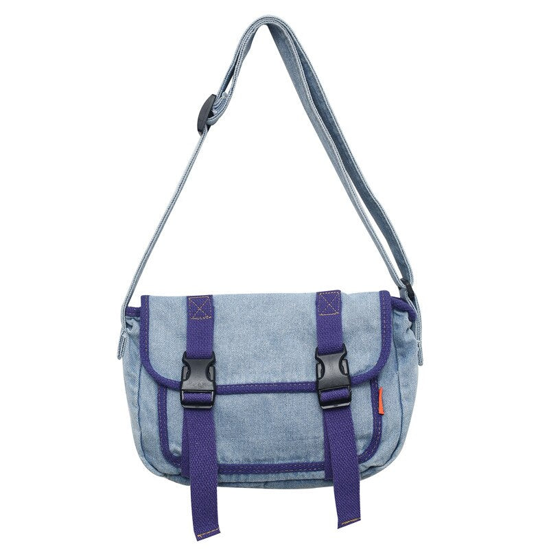 Denim bag Crossbody Bags Youth Fashion Jean Casual Small Mini Square Ladies Shoulder Bag Women Messenger Bags