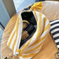 Makeup Bag Women Cosmetic Case Striped Female Necessary Storage Make Up Cases Toiletry Organizer Travel Phone Purse Clutch Bag