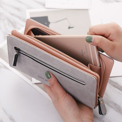 Luxary Women Wallets Card Holder Fashion Lady Purses Handbags Money Coin Purse Woman Clutch Long Zipper Wallet Burse Bags Pocket