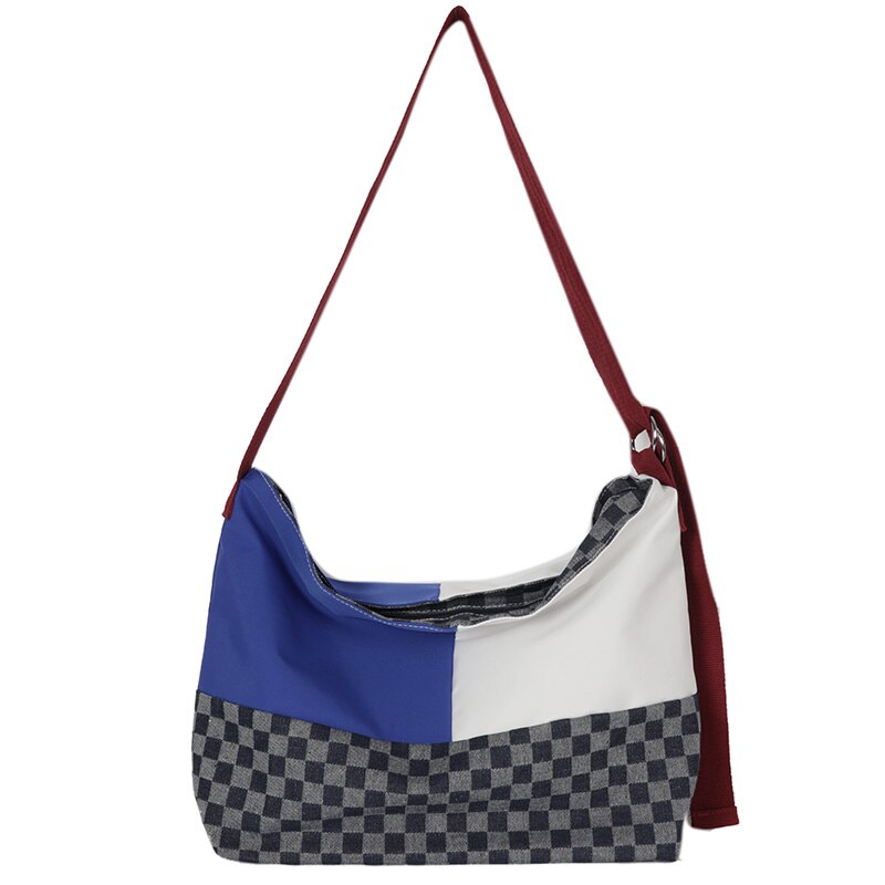 Large Capacity Canvas Shoulder Bags For Women Solid Fashion Fold Female Handbag Jean Big Shopping Eco Bag Denim Crossbody Bags