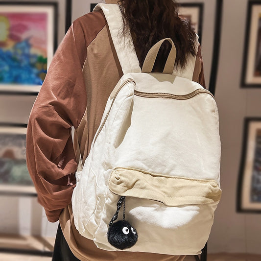 Fashion Vintage Women Canvas Cute Backpack Female Fabric College Backpack Girl Travel School Bag Lady Kawaii Laptop Book Bag New