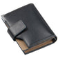 PU Leather Bifold Wallet Debit, Credit Card Money Holder for with 13 Card Slots (Black)