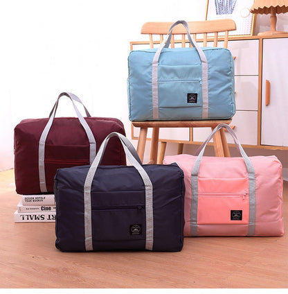 Waterproof Nylon Foldable Travel Bag Large Capacity Shoulder Bags Luggage Women Portable Handbags Men Travel Bags Organizer