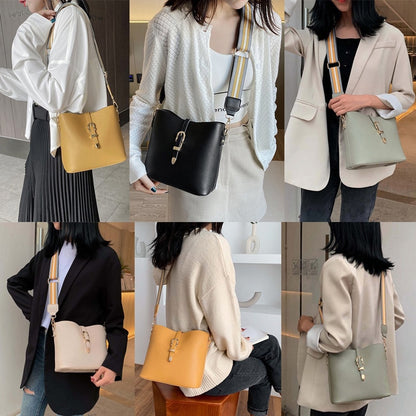 PU Women&#39;s Crossbody Bags Solid Color Shoulder Bags for Ladies Handbag Fashion Female Messenger Bags Waterproof Women Tote Bags