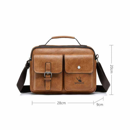 Large Capacity Men&#39;s Shoulder Bag Men&#39;s Casual Cross-body Bag Retro Shoulder Bag