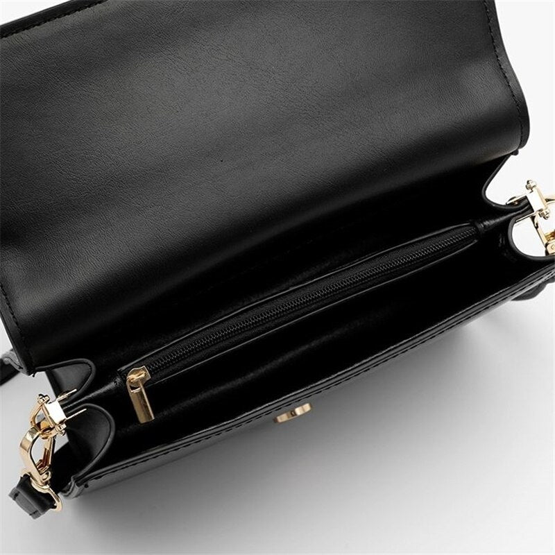 Brand Design Luxury Handbags Women Solid Color Crossbody Bags Shoulder Bag Large Capacity Black Tote Bag Two Shoulder Straps