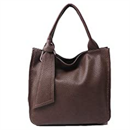 Women Casual Tote Bag for Women PU Leather Laptop Work Shoulder Bag Lightweight Business Casual PU Leather Tie Bags for Daily