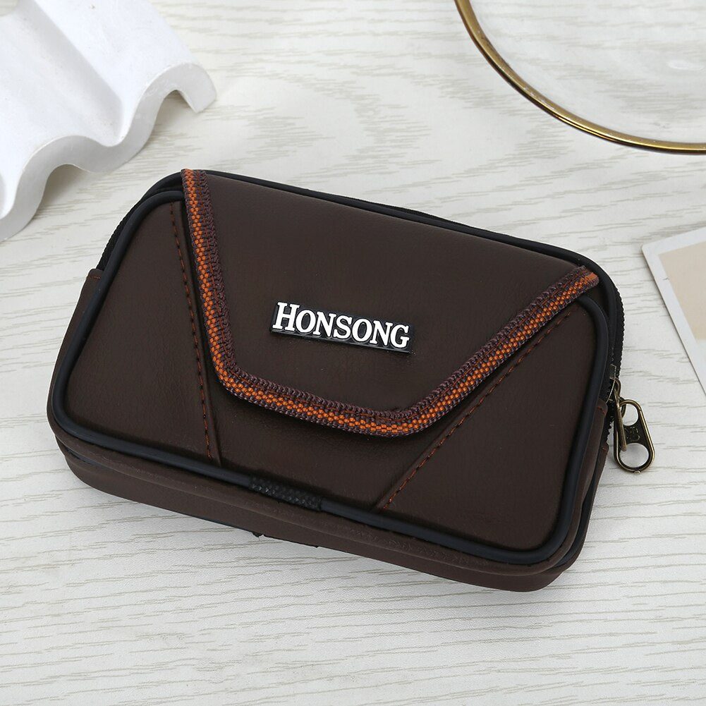 Multi-function Men PU Leather Waist Bags Fashion Casual For Phone Wallet Belts Bum Pouch Mini Casuals Travel Outdoor Sports Bags
