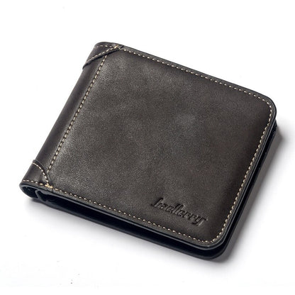 Baellerry Classic Men Wallets Name Customized Card Holder Short Male Purse Fashion High Quality PU Leather Wallet For Men